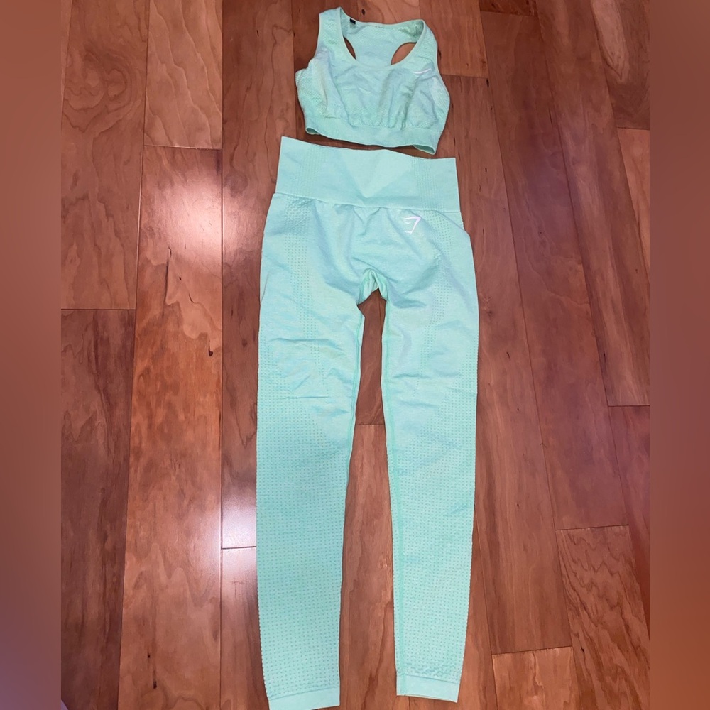 Gym shark Mint Green Activewear Set